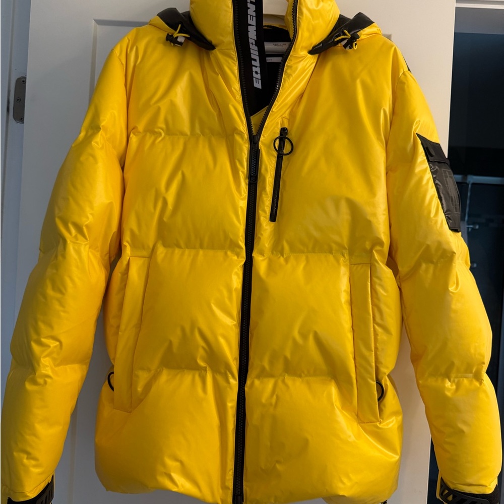 Off-White Logo Ski Puffer Down Jacket - image 1